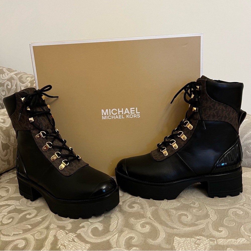 Michael Kors Khloe Lace Up Boots, 8M